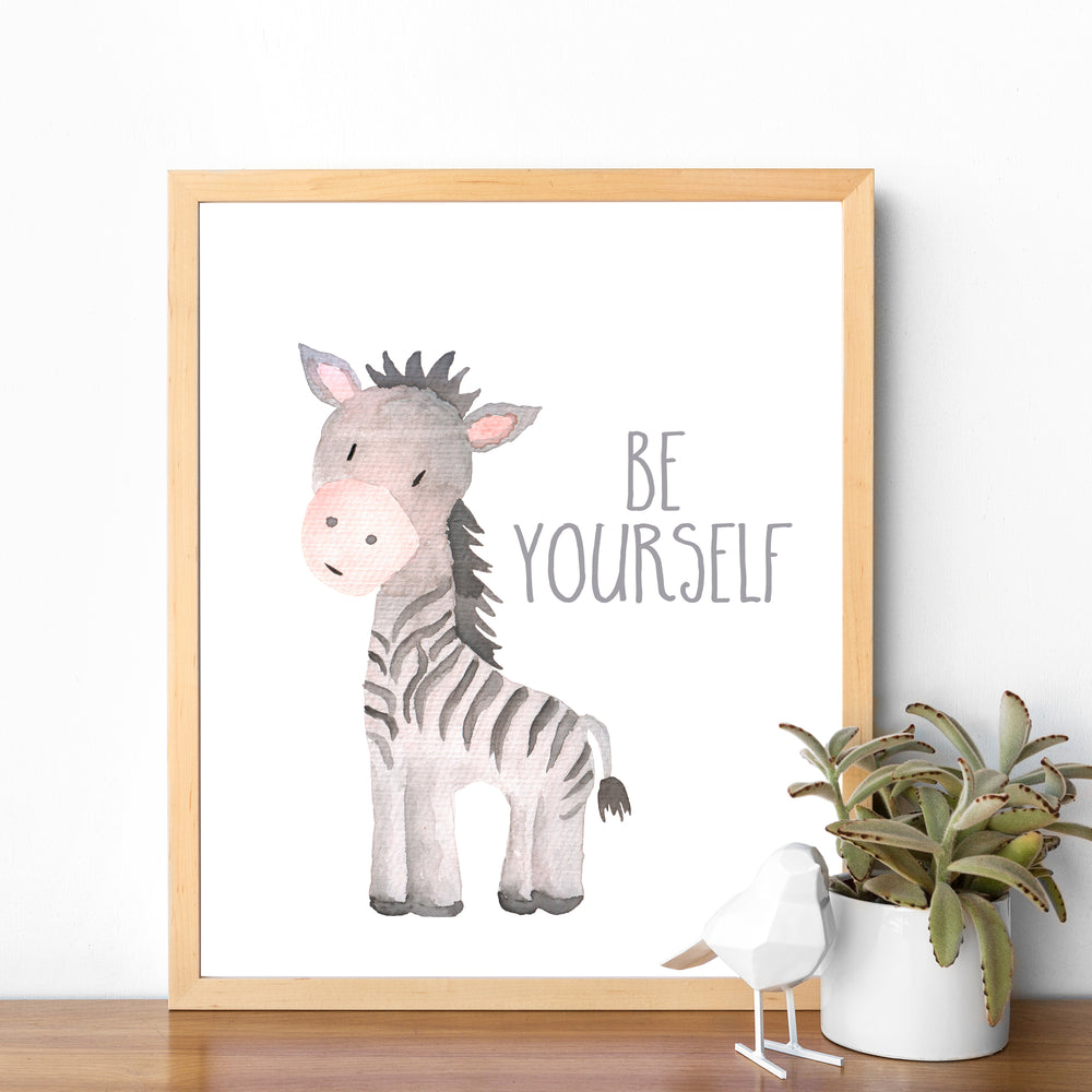 Safari Collection - Zebra Be Yourself - Instant Download